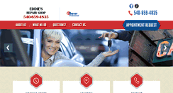 Desktop Screenshot of eddiesrepairshop.com