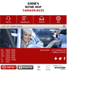 Tablet Screenshot of eddiesrepairshop.com